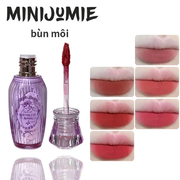 Son dưỡng môi Gege bear, son lì, làm đầy môi, độ bão hòa thấp, son bóng làm sáng môi.