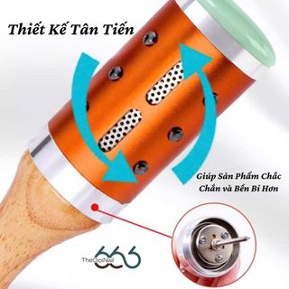 Thanh Lăn Ngải Cứu Ngọc Thạch Cầm Tay - Dụng Cụ Massage Mặt Cổ Vai Gáy Giữ Nhiệt An Toàn THEGIOINAIL666