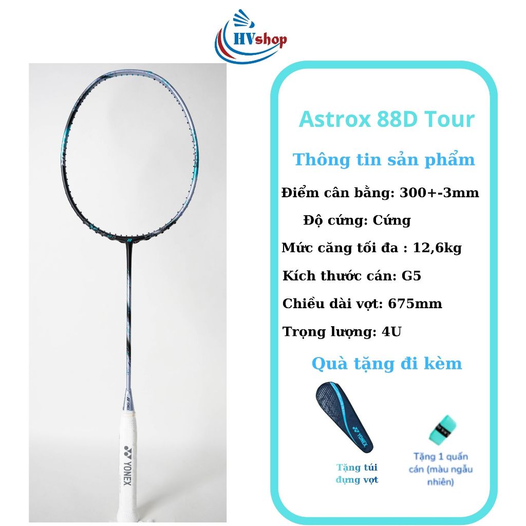 Vợt cầu lông Yonex Astrox 88D Tour 2024, 88S Tour 2024, KHUNG CHƯA CĂNG, tặng kèm quà - HVShop