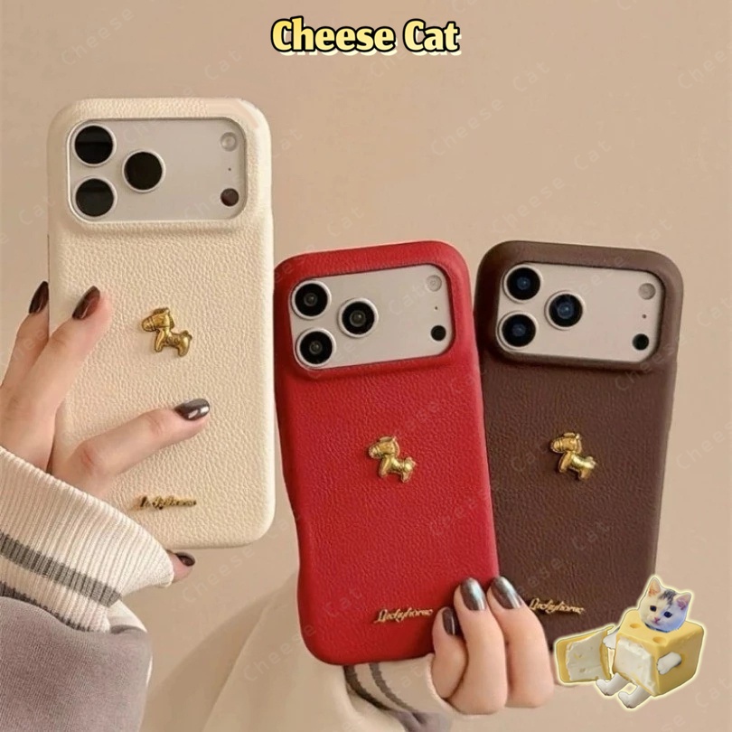 Ốp lưng iphone 3D ngựa vàng đơn giản và thời trang cho iPhone 17 16 11 12 13 14 15 Pro Max Plus 17 Air 7 8 Plus Xs Max