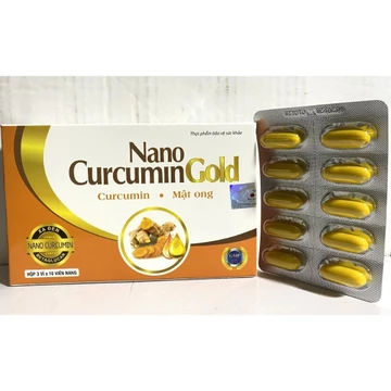 Gel nghệ Mật ong Nano Curcumin gold hỗ trợ dt viêm loét dạ dày, tá tràng, trào ngược dạ dày thực quản