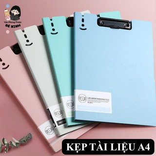 Kẹp Tài Liệu A4 – Bìa Kẹp Hồ Sơ Nhựa Cứng, Bìa Đôi Trình Ký Bền Đẹp Cho Văn Phòng, Học Sinh