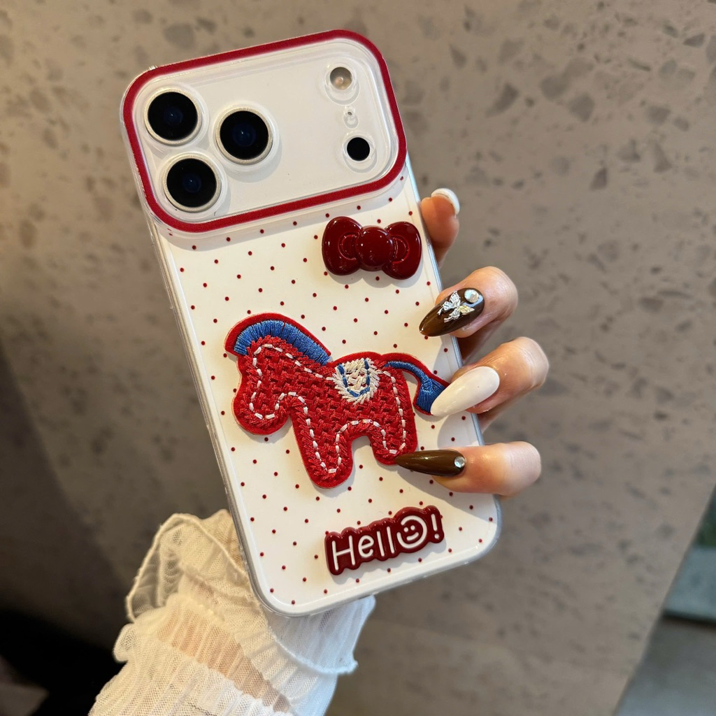 Ốp Lưng Iphone Ngựa Pony Kẹo Ngọt Nơ Xinh Dễ Thương Hot Trend - Nắng Case