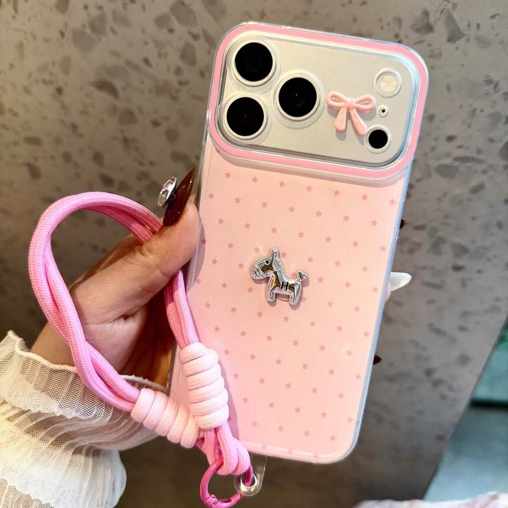 Ốp Lưng Iphone Ngựa Pony Kẹo Ngọt Nơ Xinh Dễ Thương Hot Trend - Nắng Case