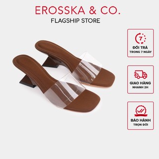 EROSSKA - Dép cao gót quai trong mũi vuông gót nhọn kiểu dáng basic mùa hè - EM159