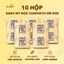 10 hộp Bánh mỳ mộc sandwich gạo lứt, mè đen ăn kiêng ANKIE HEALTHY FOOD - Hộp 6 Gói x 55Gr