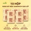 10 hộp Bánh mỳ mộc sandwich gạo lứt, mè đen ăn kiêng ANKIE HEALTHY FOOD - Hộp 6 Gói x 55Gr