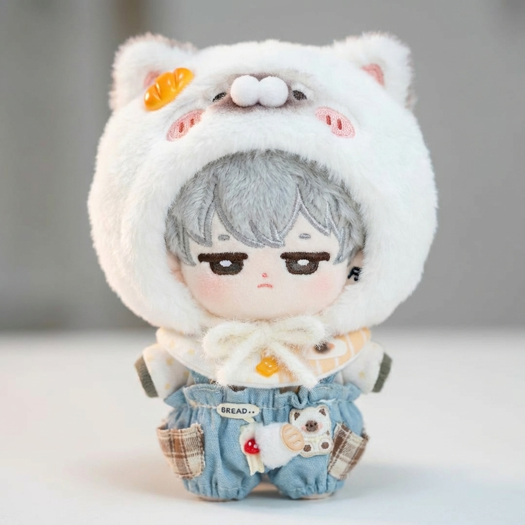 Gấu bông búp bê, búp bê bông 10cm, búp bê cho bé, oufit doll 10cm thời trang quần áo đồ chơi búp bê