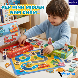Bộ Đồ Chơi Xếp Hình Nam Châm Mideer Magenetic Game - Đồ Chơi Ghép Hình Từ Tính Đa Dạng Chủ Đề Và Màu Sắc Cho Bé Sáng Tạo
