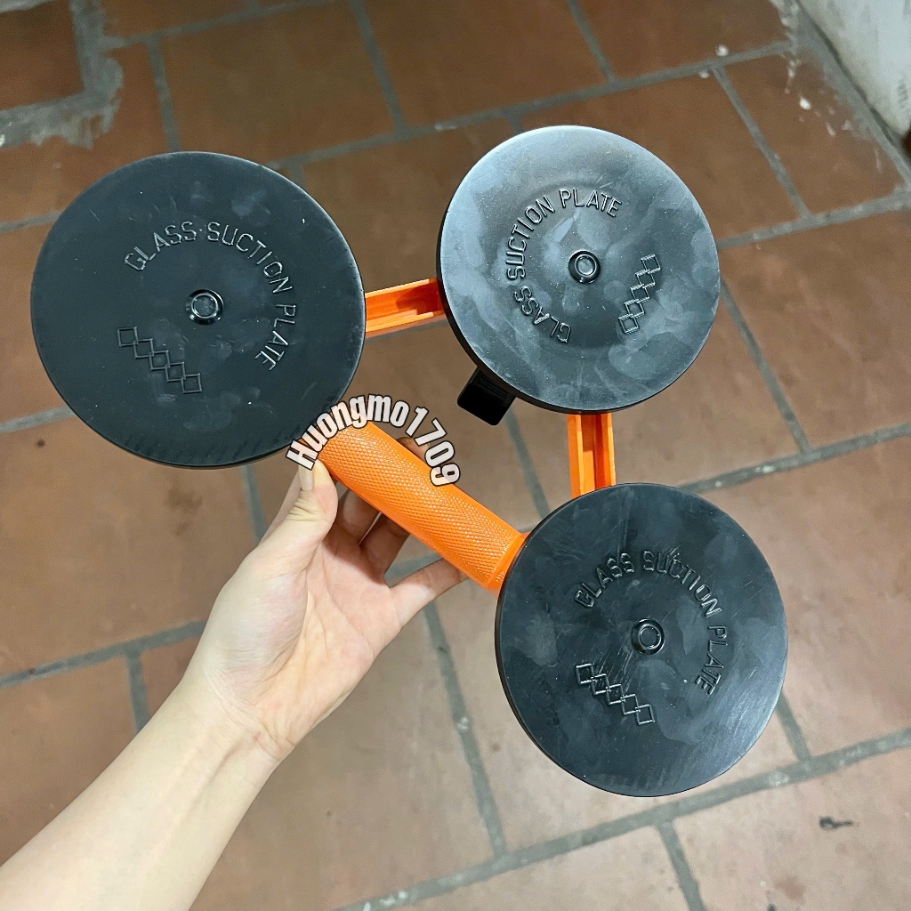 Hít kính, hút gạch cầm tay 3 chấu