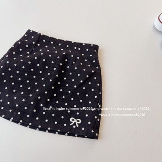 SẴN XANH DƯƠNG 150-order quảng châu-chân váy ngắn chấm bi đủ màu cho bé gái