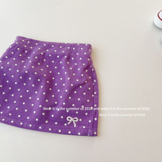 SẴN XANH DƯƠNG 150-order quảng châu-chân váy ngắn chấm bi đủ màu cho bé gái