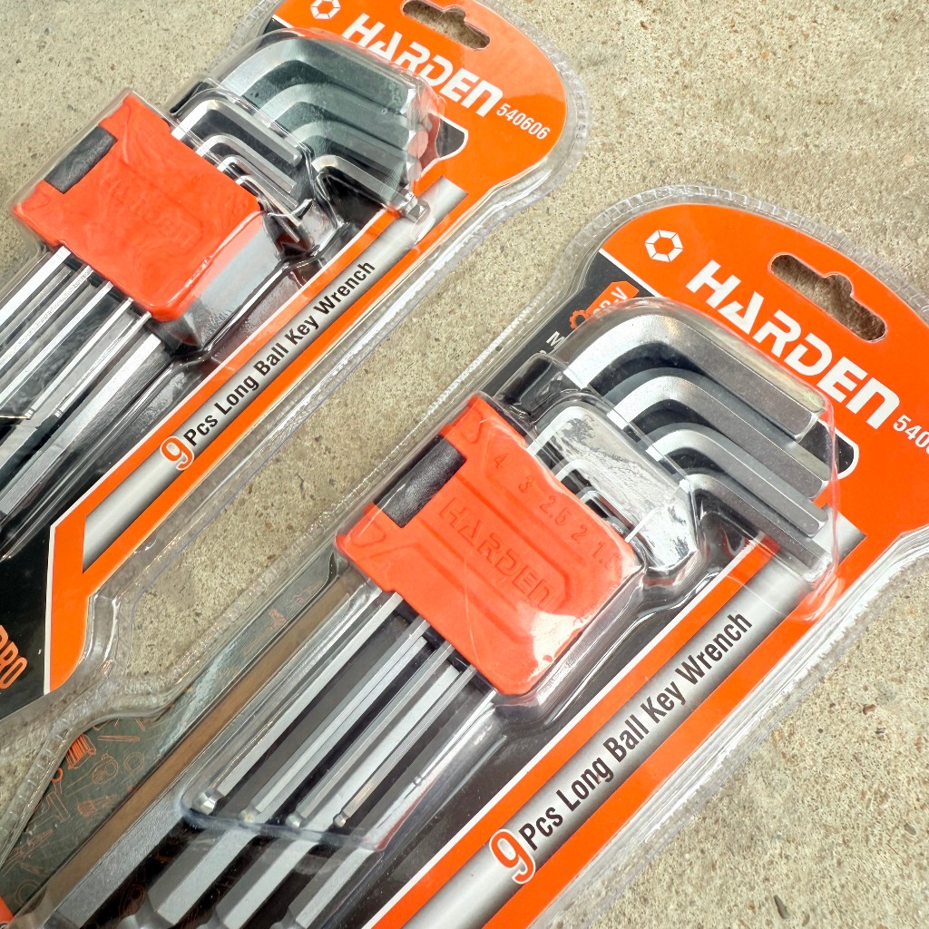 Bộ Lục Giác 9 Chi Tiết Harden 540606 – Thép CR-V Cứng Cáp, Bền Bỉ, Chuẩn Xác