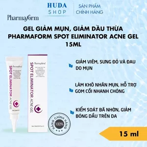 Gel giảm mụn, giảm dầu thừa Pharmaform Spot Eliminator Acne Gel 15ml