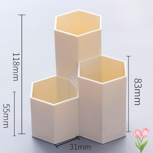Lọ Cắm Bút Để Bàn, Lọ Cắm Bút Decor , Lọ Cắm Bút Xoay 5 Ngăn, Chất Liệu Nhựa Nhẹ, Bền Đẹp