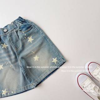order quảng châu- quần jeans lửng ngôi sao cho bé gái
