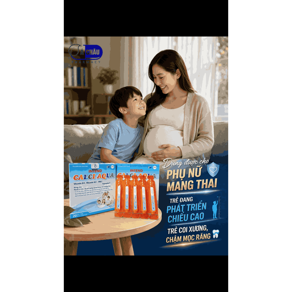 [FREE SHIP] Canxi Aqua Itend, Bổ Sung Canxi Cho Người Hay Bị Chuột Rút, Phụ Nữ Mang Thai, Ngăn Ngừa Loãng Xương