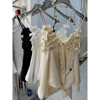 •𝙆𝙞𝙣𝙜𝙨𝙝𝙤𝙥𝙗𝙚𝙖𝙪𝙩𝙮•Áo Hai Dây Nơ Ngực Peplum QC