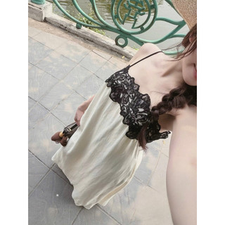 •𝙆𝙞𝙣𝙜𝙨𝙝𝙤𝙥𝙗𝙚𝙖𝙪𝙩𝙮•Váy Suông Thô Phối Ren Đen Xinh