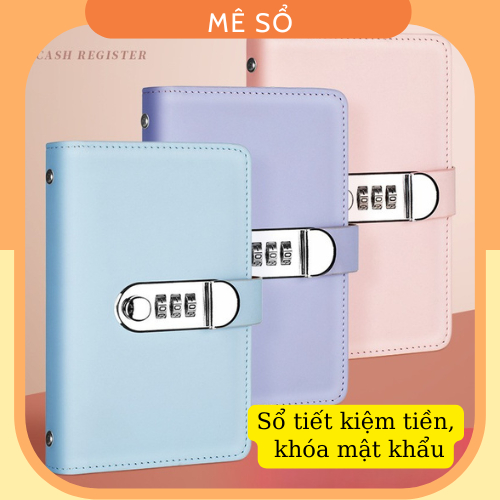 Sổ Tiết Kiệm Tiền Có Mật Khẩu, Sổ Tiết Kiệm Đựng Tiền 100 Ngày, Sổ Tiết Kiệm Tiền Có Túi Zip