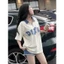 Sét đồ bé gái Áo thun cổ phối chữ nổi phong cách Hàn Quốc kèm quần short jean mềm co giãn set năng động mùa hè mẹ bé