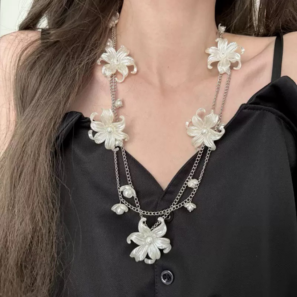 Dây Chuyền Đeo Bụng FLORY QUEMEO Vòng Eo Phụ Kiện Thời Trang Cánh Hoa Có Thể đeo Cổ