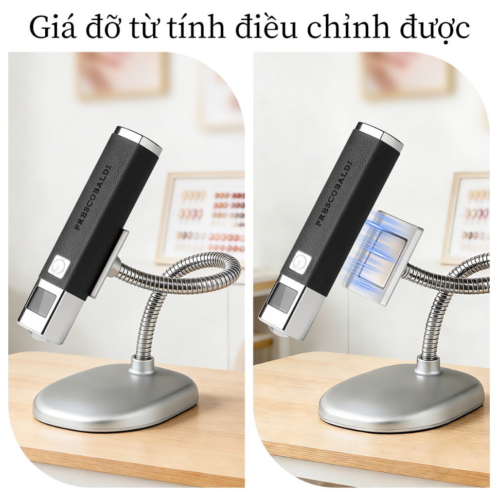 Đèn hơ mini cảm ứng AI - bộ đèn hơ kèm chân đế cao cấp , cảm ứng siêu nhạy , công suất mạnh nhanh khô trong 20s
