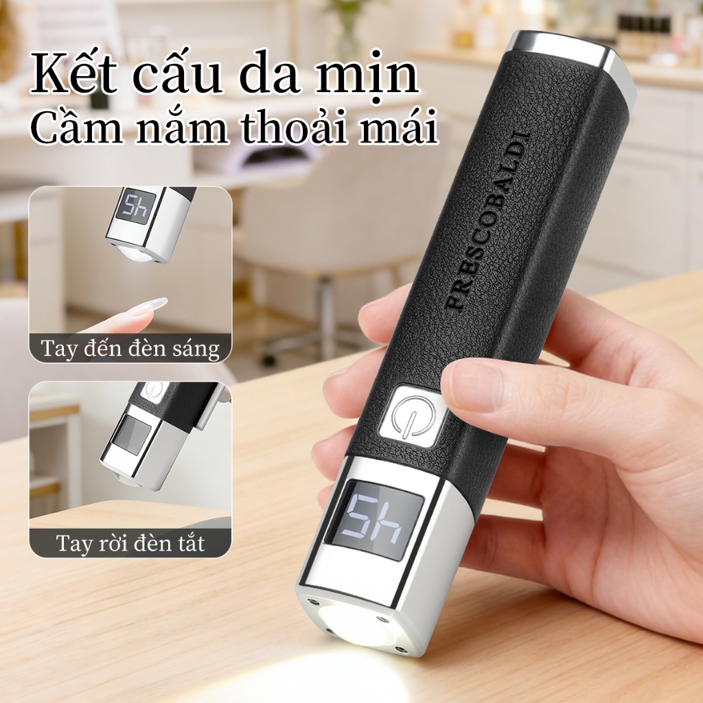Đèn hơ mini cảm ứng AI - bộ đèn hơ kèm chân đế cao cấp , cảm ứng siêu nhạy , công suất mạnh nhanh khô trong 20s