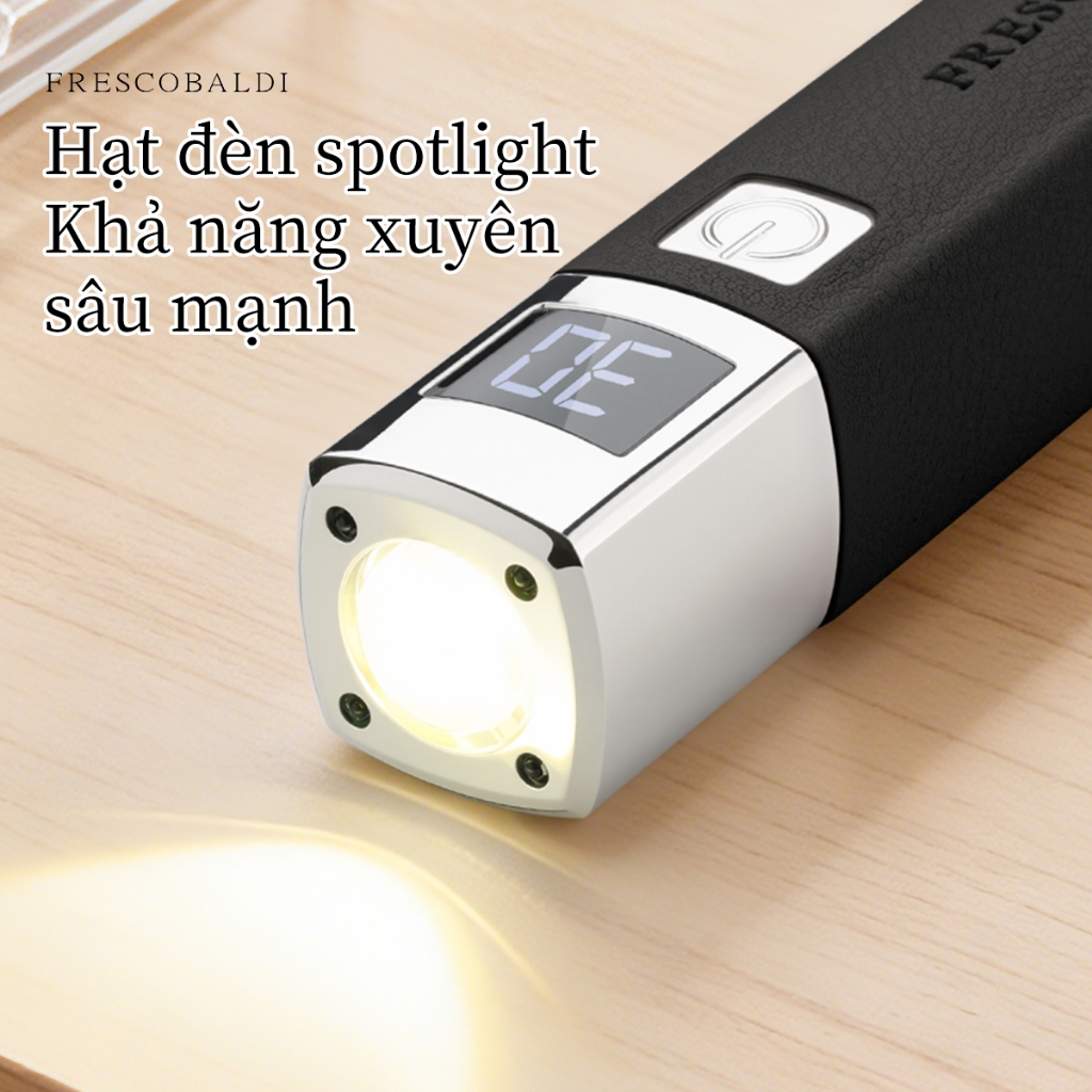 Đèn hơ mini cảm ứng AI - bộ đèn hơ kèm chân đế cao cấp , cảm ứng siêu nhạy , công suất mạnh nhanh khô trong 20s