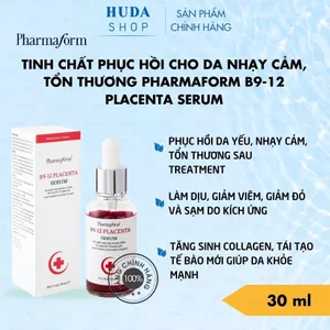 Tinh chất phục hồi cho da nhạy cảm, tổn thương Pharmaform B9-12 Placenta Serum 30ml