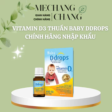 [HÀNG NHẬP KHẨU] Vitamin D3 Baby Ddrops 400 IU 90 giọt Canada bổ sung vitamin d3 hỗ trợ phát triển cho bé