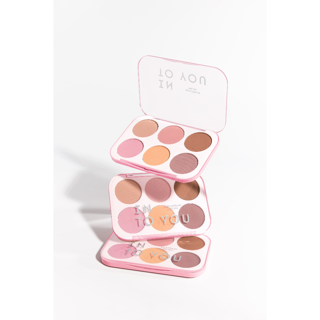 Bảng Má Hồng 6 Màu INTO YOU Lì Mịn, Lên Màu Chuẩn, Dễ Tán, Tone Tự Nhiên 15g