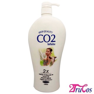 Sữa Tắm Dê CO2 Hight Quality White 2X Enrich Goat Milk Shower Gel 1100ml (làm sạch mịn da) 2Trucos