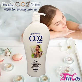 Sữa Tắm Dê CO2 Hight Quality White 2X Enrich Goat Milk Shower Gel 1100ml (làm sạch mịn da) 2Trucos
