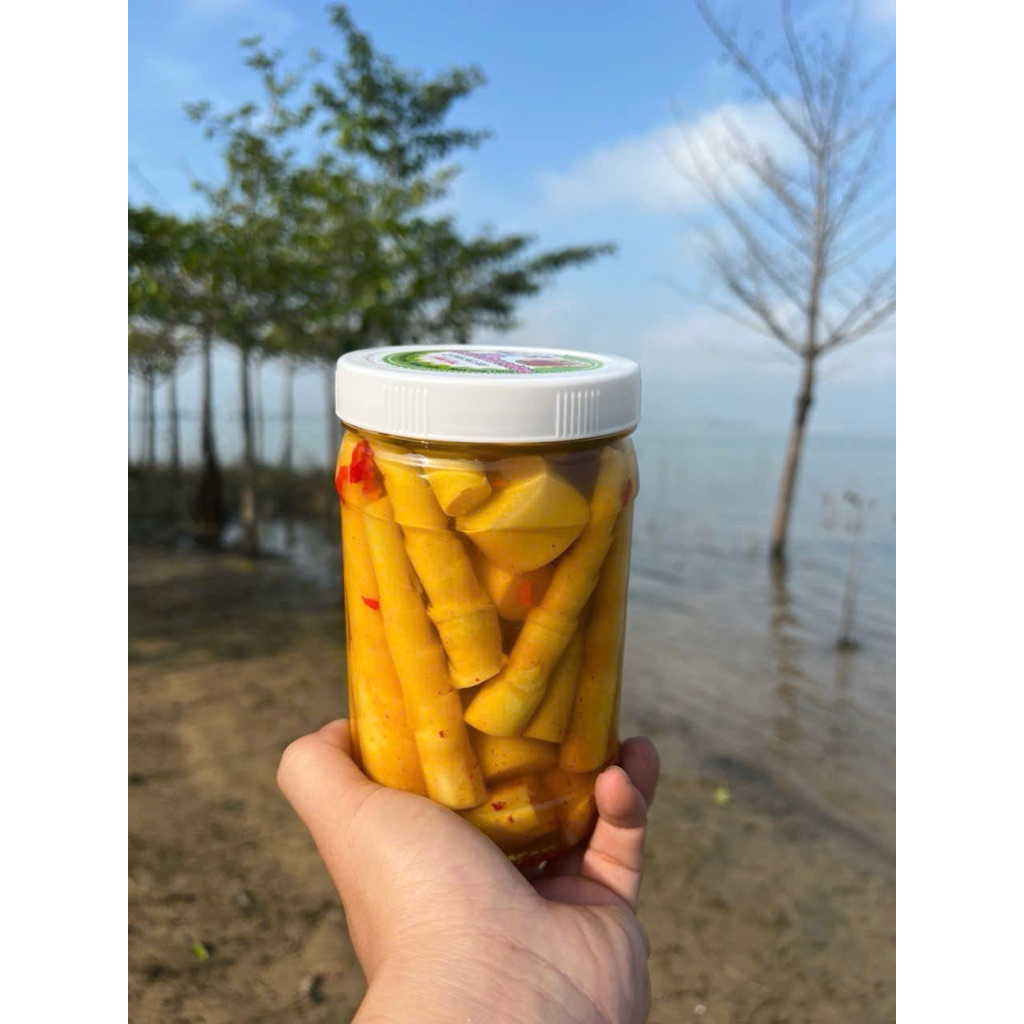 2 Hộp Măng Trúc - Chua Cay Ngọt - Đường + Muối + Ớt ( lóng + đọt ) 1kg8 - 2kg