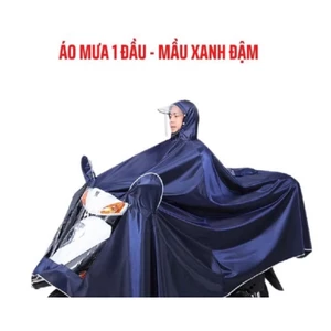 Áo mưa phản quang có kính che mặt