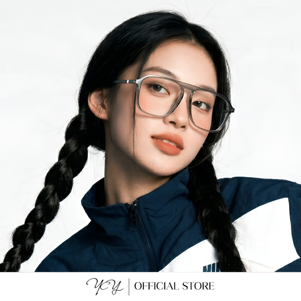 Mắt Kính Phi Công Retro Chống Ánh Sáng Xanh, Chất Liệu TR Thời Trang
