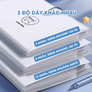 Túi Đựng Tài Liệu A4 Nhiều Ngăn 5/8/12 – Túi Đựng Hồ Sơ, Cặp File Đựng Giấy Tờ Gọn Gàng, Tiện Lợi Cho Học Sinh Văn Phòng