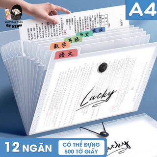 Túi Đựng Tài Liệu A4 Nhiều Ngăn 5/8/12 – Túi Đựng Hồ Sơ, Cặp File Đựng Giấy Tờ Gọn Gàng, Tiện Lợi Cho Học Sinh Văn Phòng