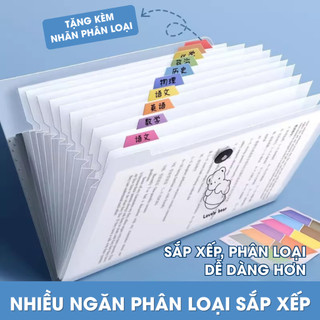 Túi Đựng Tài Liệu A4 Nhiều Ngăn 5/8/12 – Túi Đựng Hồ Sơ, Cặp File Đựng Giấy Tờ Gọn Gàng, Tiện Lợi Cho Học Sinh Văn Phòng