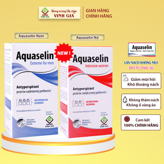 Lăn Nách KHÔNG MÙI đến từ Châu Âu - AQUASELIN Nam riêng/ Nữ riêng giúp Giảm Mồ Hôi, Khử Mùi Hiệu Quả
