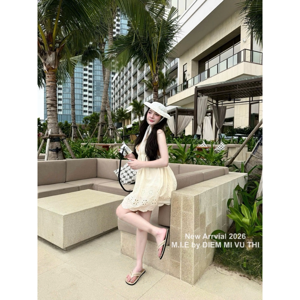 Váy thô 2 dây dáng babydoll trẻ trung