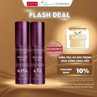 Kem Dưỡng Retinol Giúp Tăng Độ Căng Bóng Và Trẻ Hóa Da Casmara ProAge Renewal Night Cream