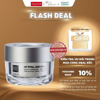 Kem Dưỡng Ẩm Phục Hồi, Kem Chống Lão Hóa Đa - Martiderm Platinum GF Vital Age Cream Normal/mixed Skin 50ML