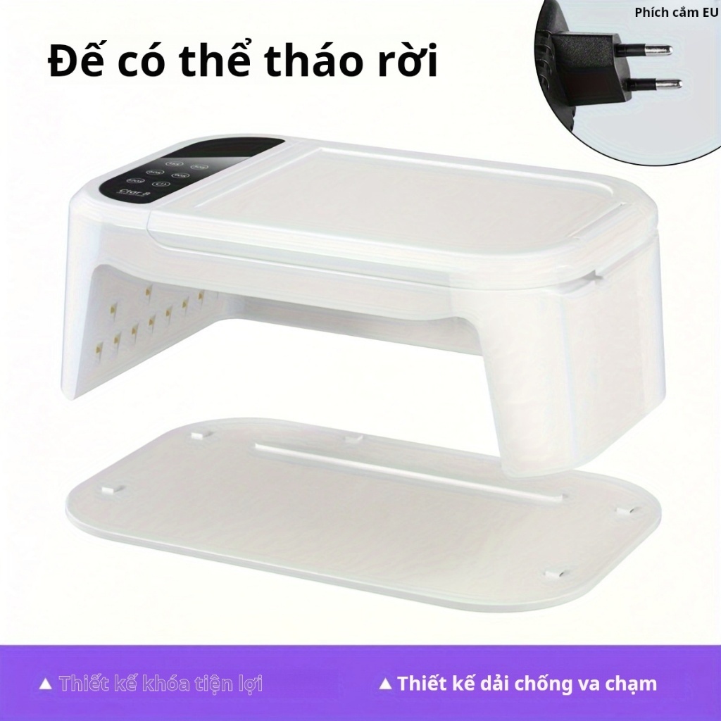 cta8 Đèn sấy móng  có dung tích lớn, sấy nhanh và công suất cao, rất phù hợp cho các tiệm làm móng.