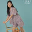 Ullala Pajamas Basic Camellia bộ ngủ mặc nhà nữ ngắn tay Size M/L