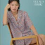 Ullala Pajamas Basic Camellia bộ ngủ mặc nhà nữ ngắn tay Size M/L