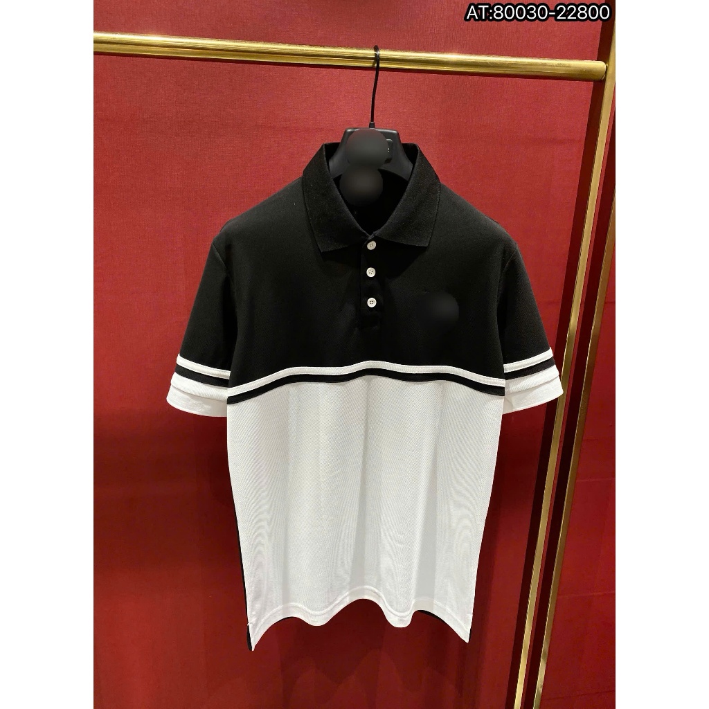 ÁO polo nam cổ tròn họa tiết tay ngắn phong cách trẻ trung chuẩn from