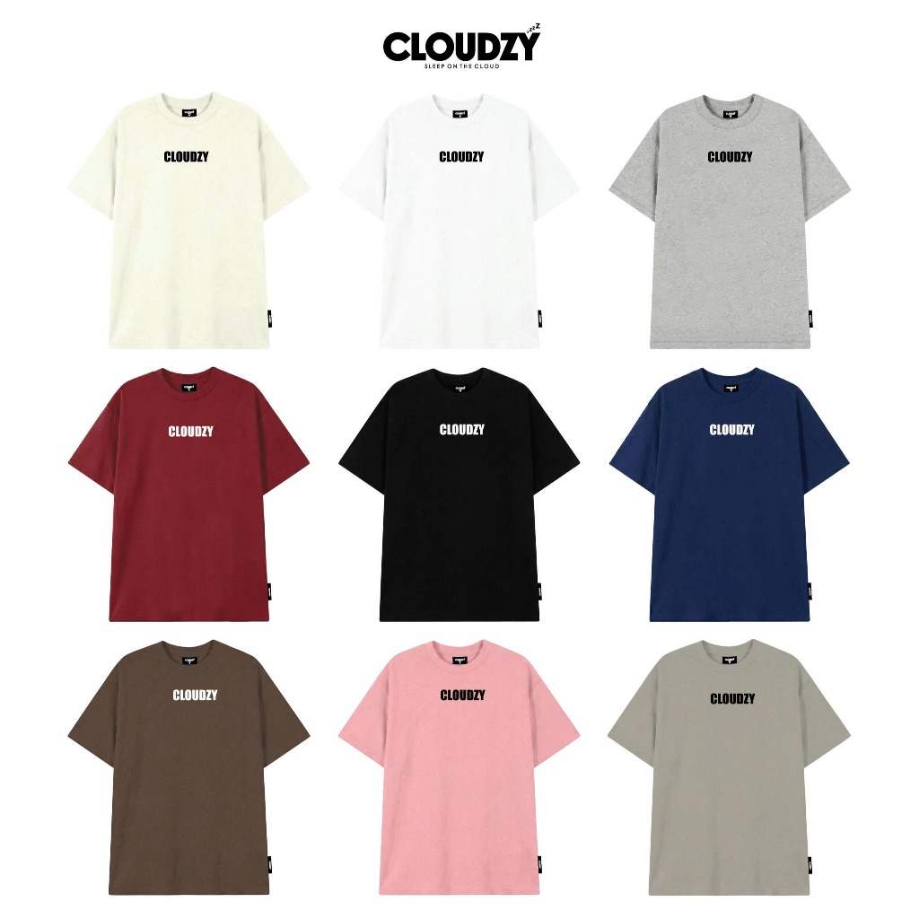 Áo thun nữ nam unisex tay lỡ phông local brand form rộng teen cổ tròn oversize CLOUDZY BASIC TEE 2