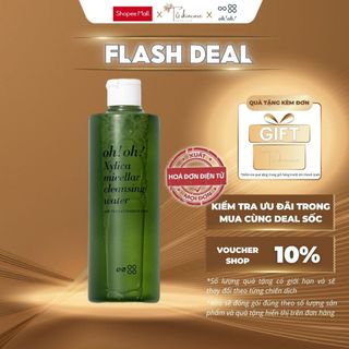 Nước tẩy trang ohoh làm sạch sâu oh!oh! Xylica Micellar Cleansing Water